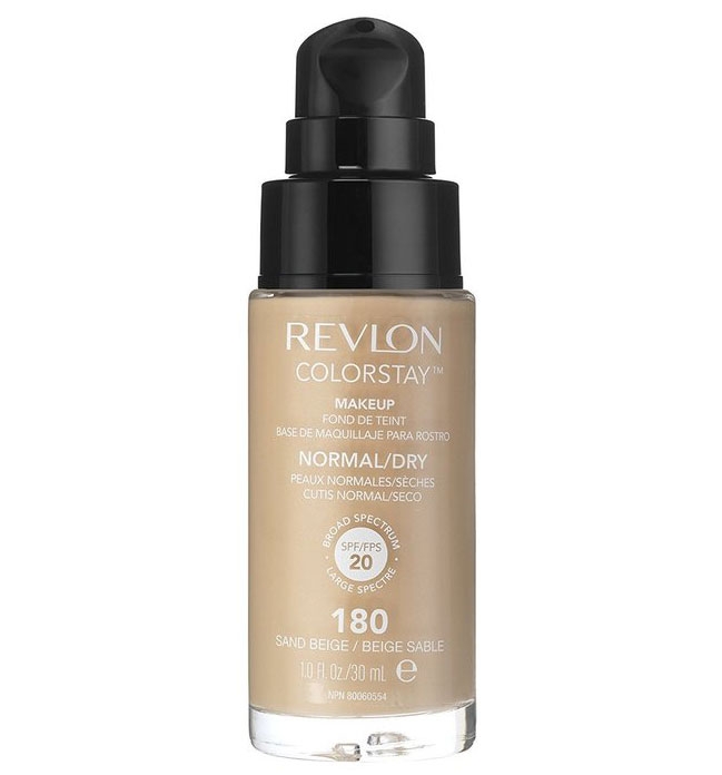 Fond De Ten Revlon Colorstay Normal Dry Skin Cu Pompita - 180 Sand Beige, 30ml