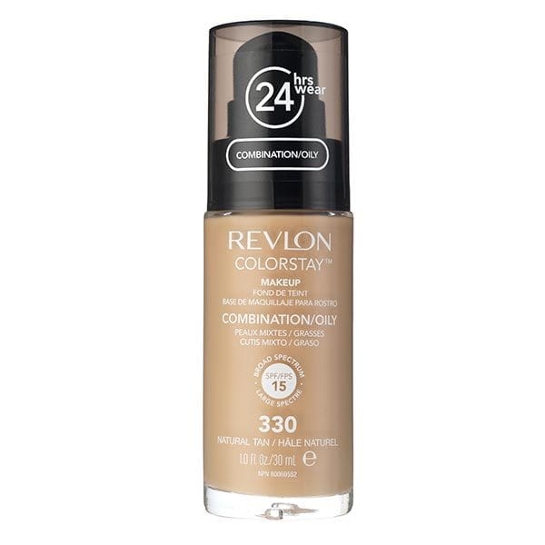 Fond De Ten Revlon Colorstay Oily Skin Cu Pompita - 330 Natural Tan, 30ml