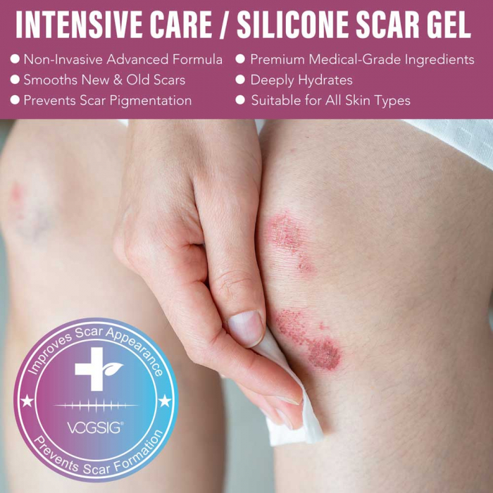 Gel Siliconic pentru Repararea Cicatricilor, Ingrijire intensiva 24 Ore, Formula Avansata Premium, 30 g-big