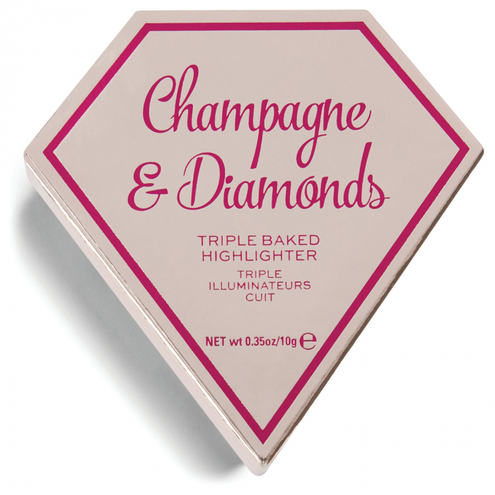 Iluminator Makeup Revolution I ♥ Revolution Triple Baked Highlighter Champagne & Diamonds, 10 g-big