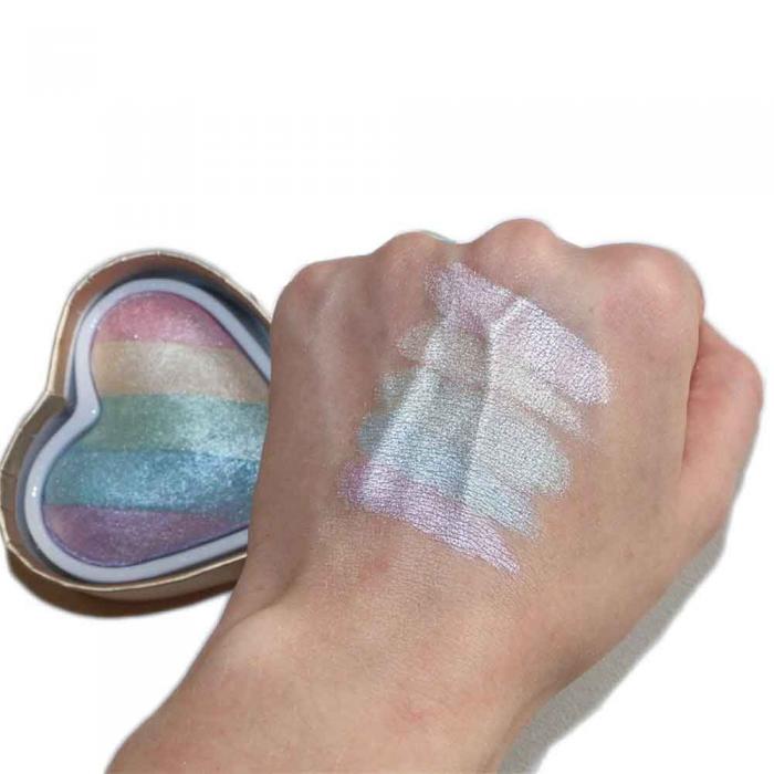 Iluminator Makeup Revolution I Heart Makeup a Rainbow Highlighter made by unicorns - Unicorns Heart-big