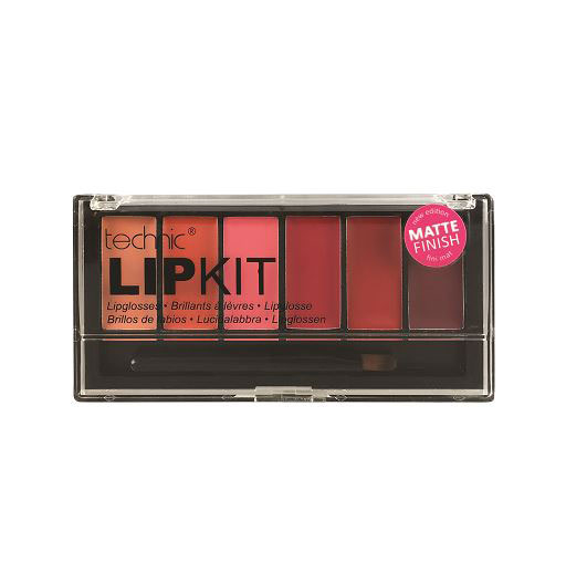 Kit cu 6 Nuante MATE de Ruj si Gloss TECHNIC Lip Kit, Tropicana