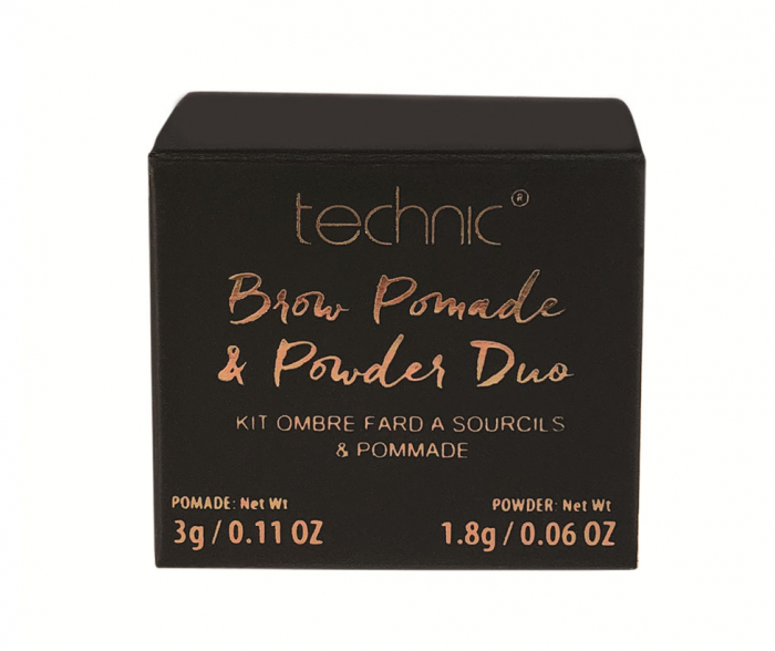 Kit pentru sprancene TECHNIC Brow Pomade & Powder Duo, Dark, 3 g + 1.8 g-big