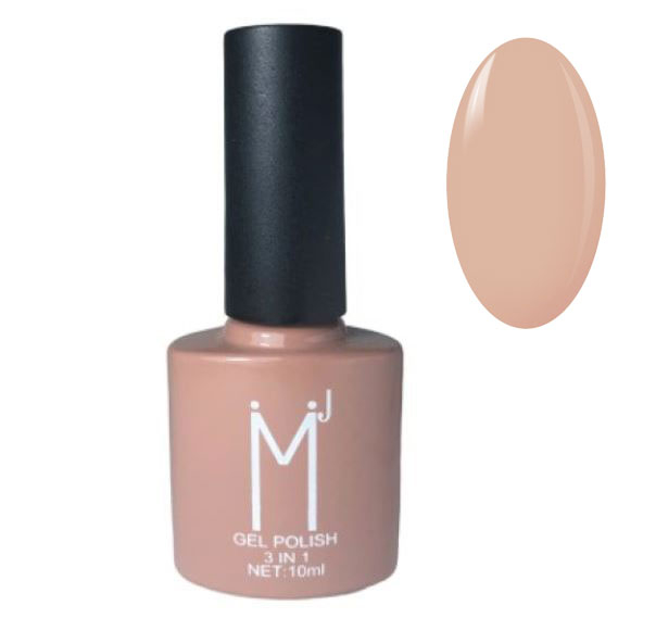 Oja semipermanenta 3 in 1, MJ Gel Polish, Nuanta 065, Nude Choco, 10 ml