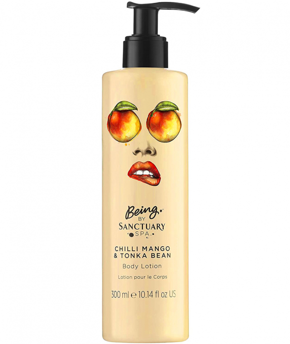 Lotiune de Corp Being by SANCTUARY SPA cu Mango, Chilli si Boabe Tonka, 300 ml