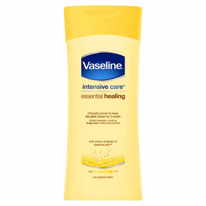 Lotiune de corp pentru piele uscata si sensibila Vaseline Intensive Care Essential Healing, 400 ml