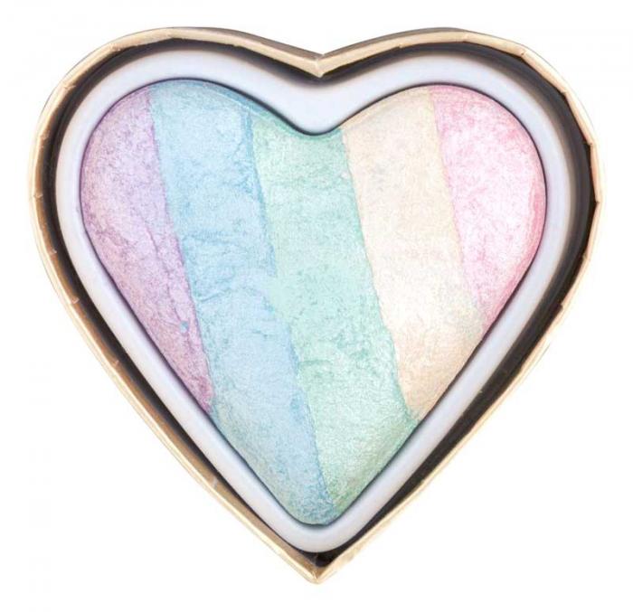 Iluminator Makeup Revolution I Heart Makeup a Rainbow Highlighter made by unicorns - Unicorns Heart