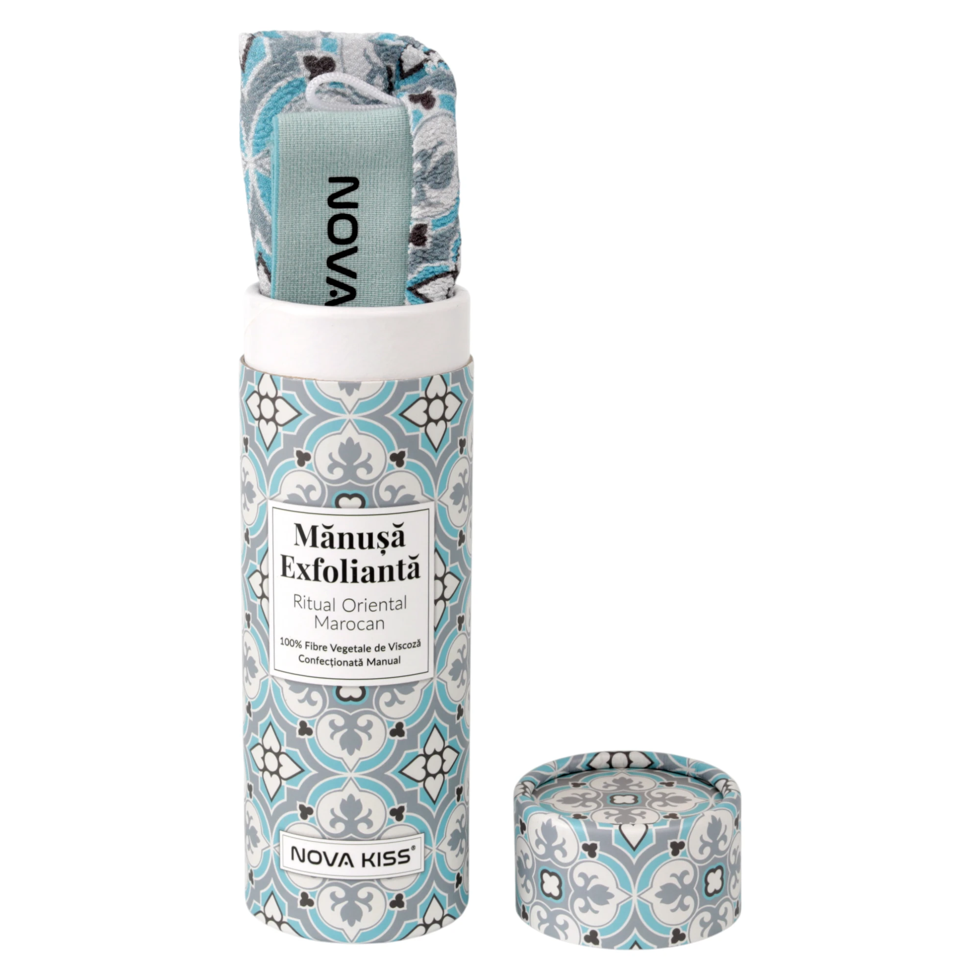 Mănușă Exfoliantă Premium, Ritual Oriental Marocan, Confecționată Manual, NOVA KISS®-big