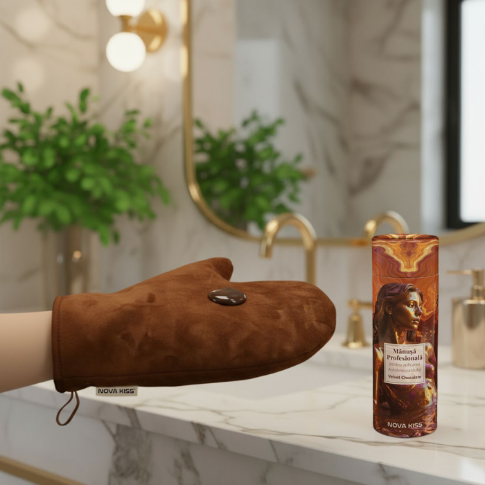 Manusa Profesionala pentru Aplicarea Autobronzantului, Velvet Chocolate NOVA KISS®-big