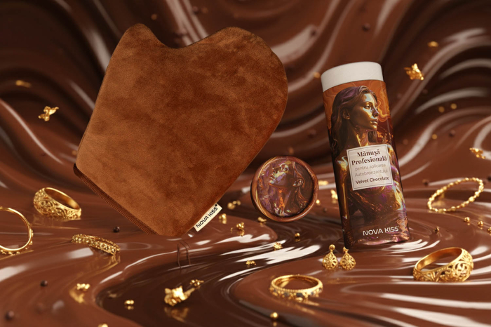 Manusa Profesionala pentru Aplicarea Autobronzantului, Velvet Chocolate NOVA KISS®-big