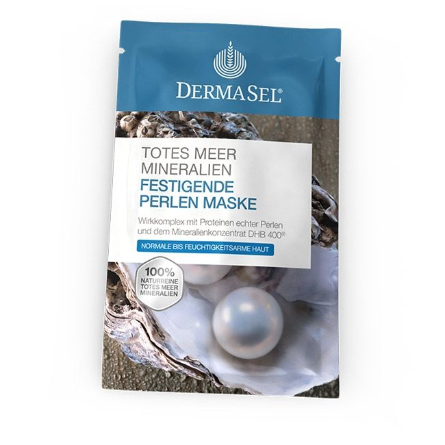 Masca de fata cu perle, anti-rid, suplete, Dermasel cu 100% Minerale de la Marea Moarta, 12 ml DermaSel imagine noua