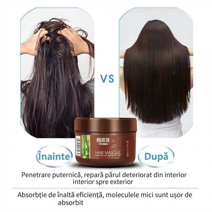 Masca de Par Profesionala cu Ulei de Argan si Extract de Caviar, Regenerare Intensiva, 200 ml-big