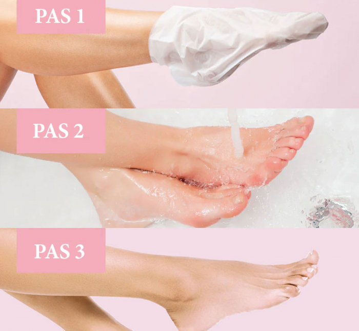Masca Exfolianta pentru Picioare tip Soseta cu Lamaie, Reparare Profunda-big