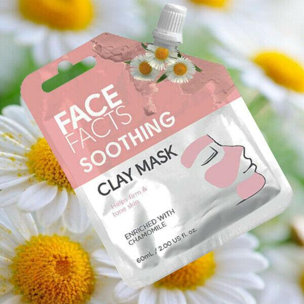 Masca Faciala Calmanta cu Musetel FACE FACTS Clay Mask cu proprietati Anti-Inflamatoare si Antioxidanti, 60 ml-big