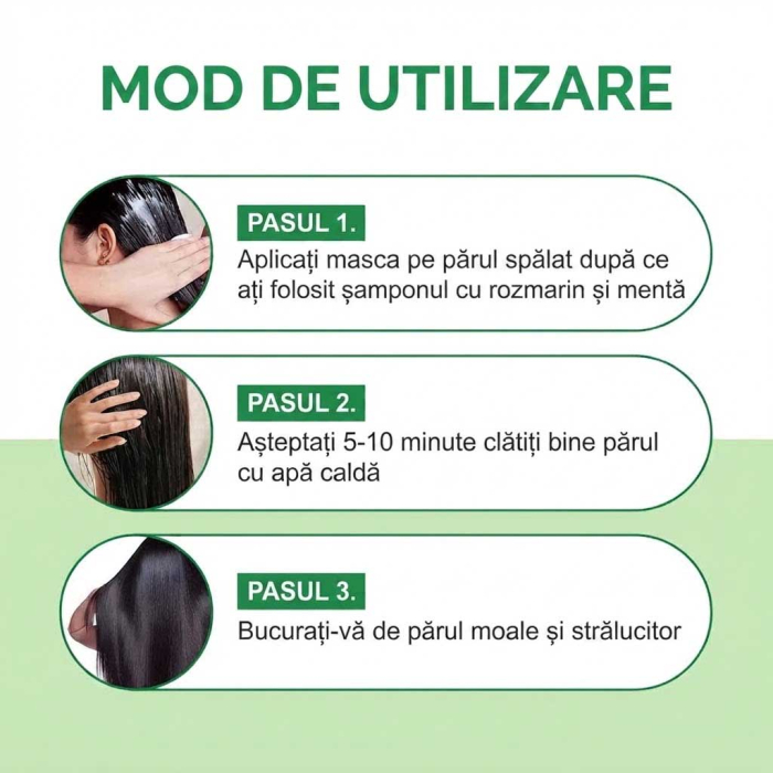 Masca Hidratanta cu Rozmarin si Menta pentru Par Deteriorat, 380 ml-big