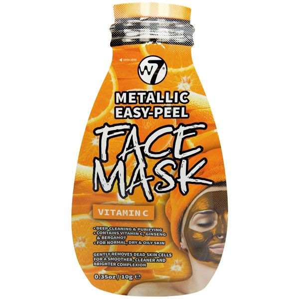 Masca Metalica cu Vitamina C, W7 Metallic Easy-Peel Face Mask, 10 g-big