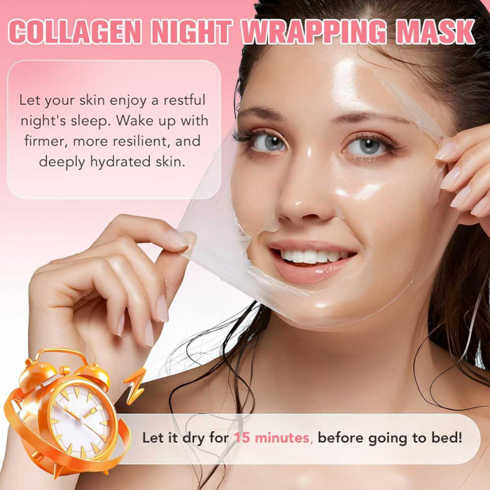 Masca de Noapte cu Colagen, Niacinamide, Hidratare profunda, 75 ml-big