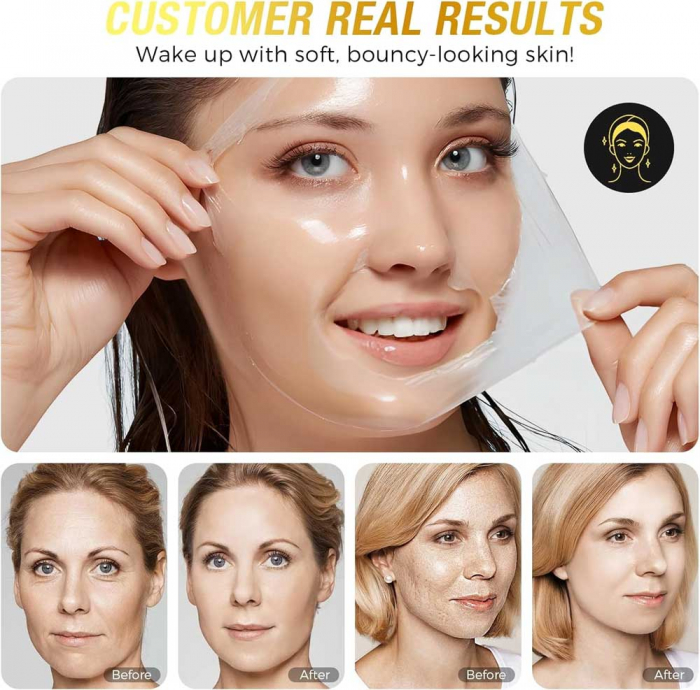 Masca Noapte cu Mucina de Melc 68%, Colagen, Niacinamide, Hidratare intensa, 75 ml-big