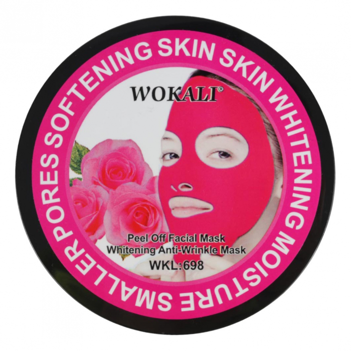 Masca rosie pentru pete pigmentare cu Extract de Trandafiri si Minerale, Efect de micsorarea porilor si Efect anti-rid, Wokali, 300 g-big