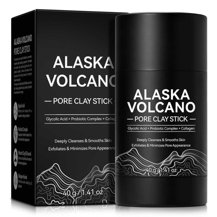 Masca Stick cu Argila Vulcanica si Carbune pentru Puncte Negre si Control Sebum, 40g-big