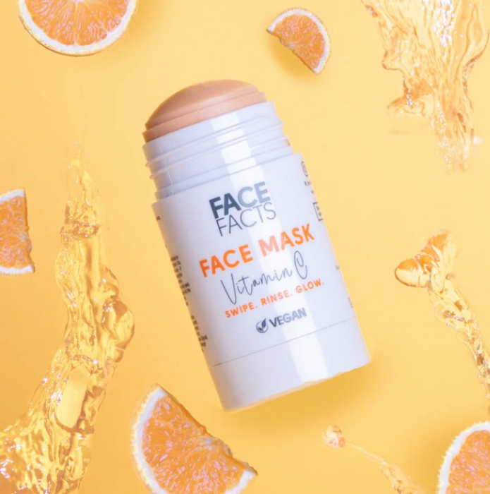 Masca Stick pentru Ten cu Portocale si Vitamina C, impotriva Excesului de Sebum si a punctelor negre, FACE FACTS, 30 g-big