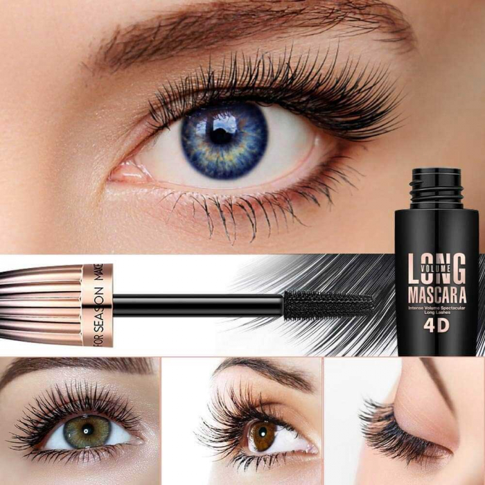 Mascara 4D Aliver Professional Long Volume, Rezistenta de lunga durata, Negru,10 ml-big