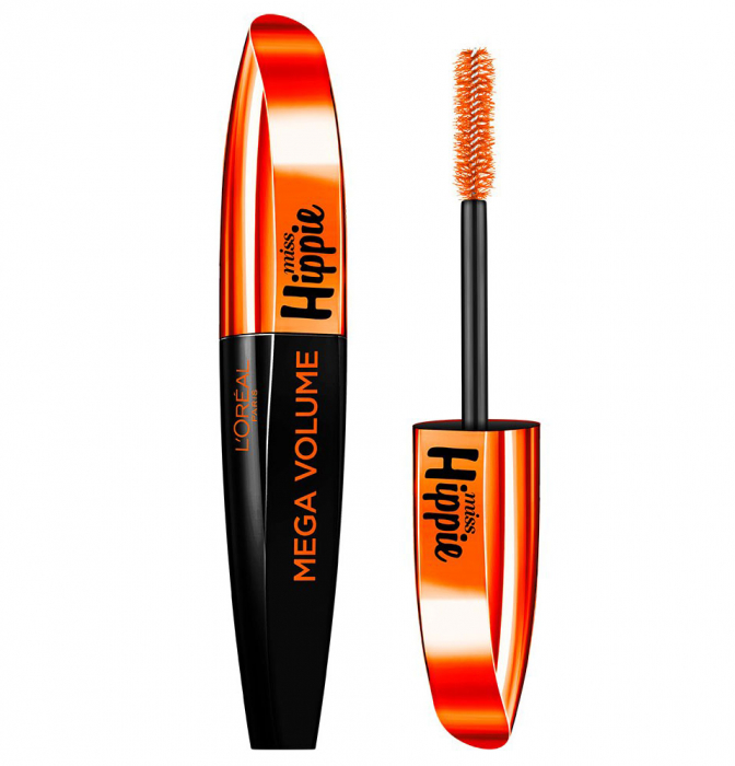 Mascara l oreal paris mega volume miss hippie black, 8.4 ml