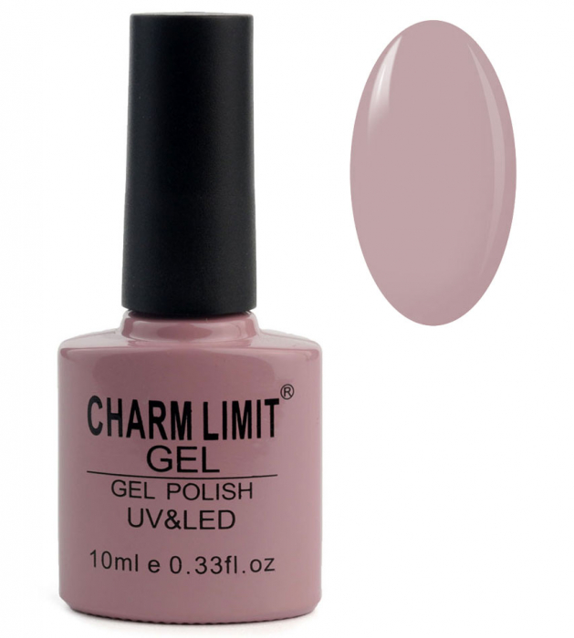 Oja semipermanenta CHARM LIMIT Gel Polish UV LED, Nuanta 102 Delicate purple, 10 ml