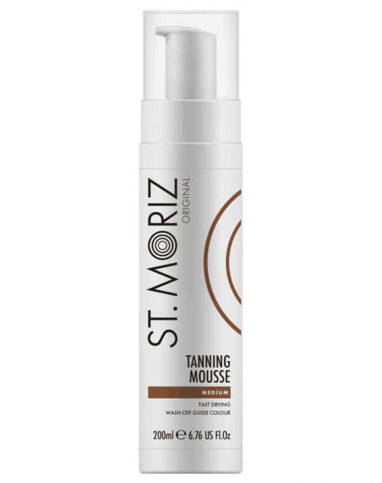 Pachet Ultra Advanced Pentru Autobronzare Profesionala St Moriz Cu Spuma Medium, Dark, Scrub cu Extract de Cafea Si Manusa, 2 x 200 ml, 1 x 250 g-big