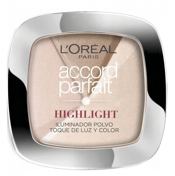 Paleta Multifunctionala cu Iluminatoare L Oreal Paris Accord Parfait HIGHLIGHT, 202 N Rosy Glow, 9 g