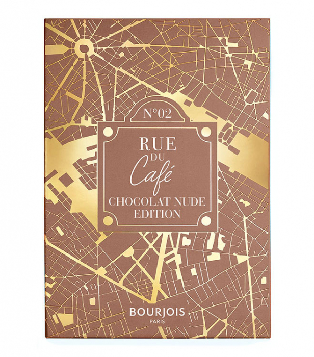 Paleta de Farduri 4 in 1 Bourjois Paris Rue Du Cafe 02 Chocolat Nude Edition, 7.68 g-big