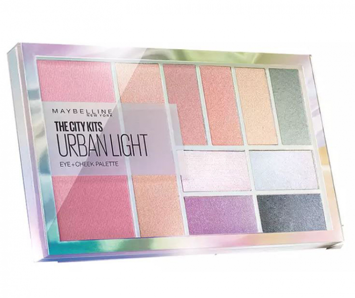 Paleta multifunctionala pentru pleoape si pometi Maybelline New York City Kits, Urban Light, 12 g-big