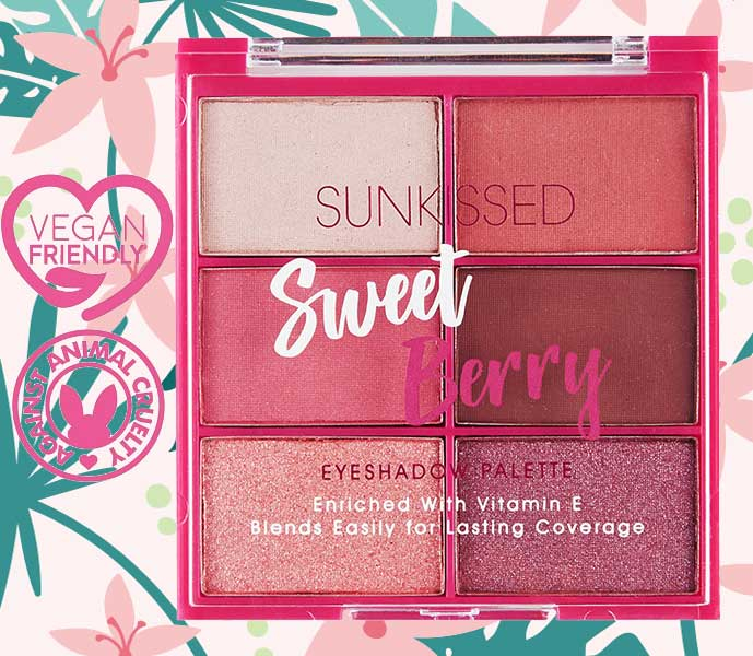 Paleta de farduri SUNKISSED Sweet Berry, 6 Culori, 6 x 2.8 g-big