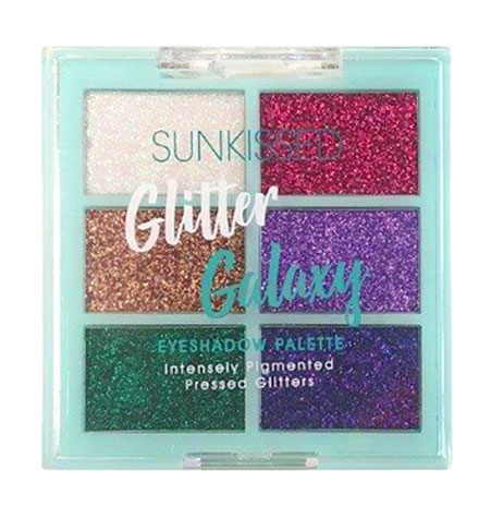 Paleta glittere SUNKISSED Glitter Galaxy, Intensely Pigmented, 6 Culori