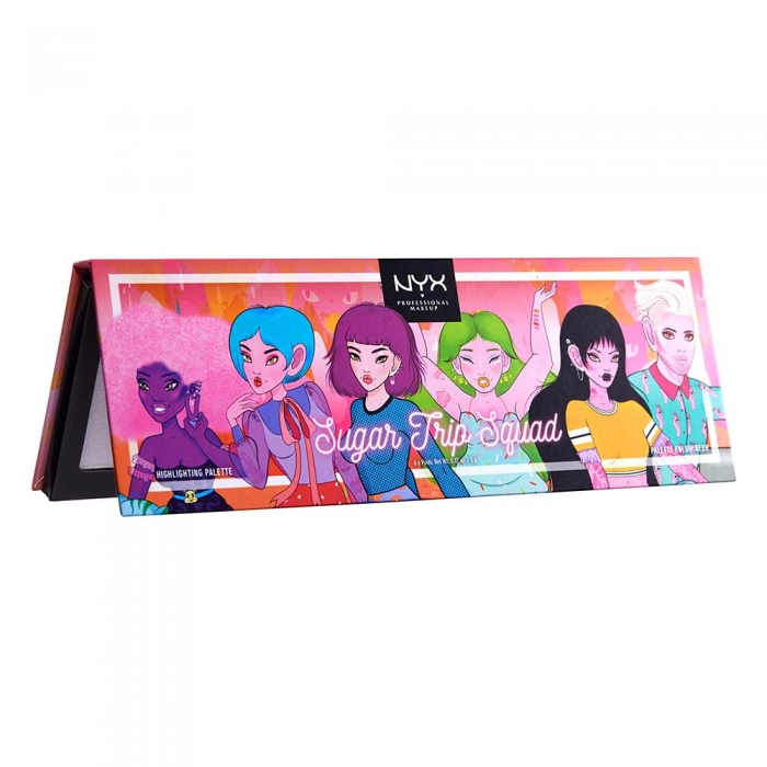 Paleta Iluminatoare NYX Professional Sugar Trip Squad Highlighting Palette Limited Edition-big
