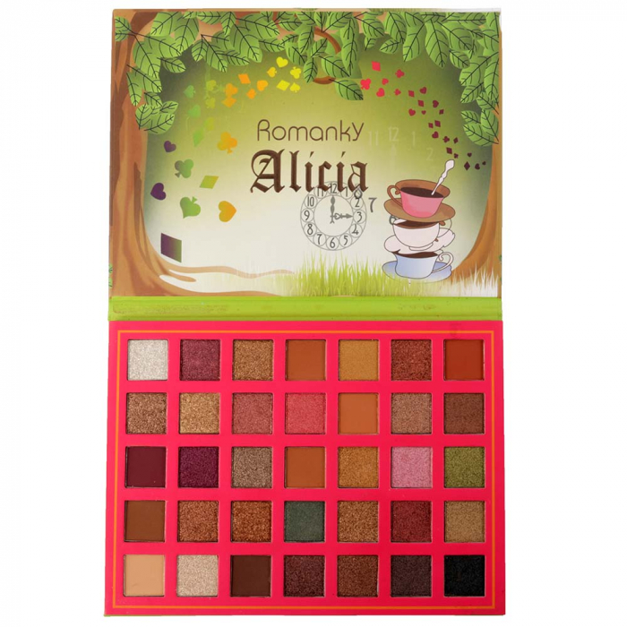 Paleta Profesionala de Farduri Alicia Romanky, 35 Color Eyeshadow Palette Kiss Beauty imagine noua