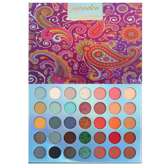 Paleta Profesionala de Farduri Igoodco, 35 Color Eyeshadow Palette, 36 x 1.5 g