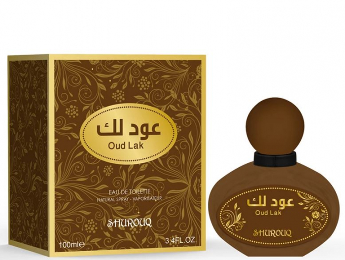Parfum arabesc unisex, Oud Lak by SHUROUQ EDT, 100 ml