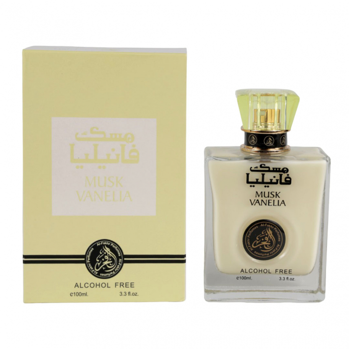 Parfum indian fara alcool, dama, Musk Vanelia by Al-Fakhr, 100 ml