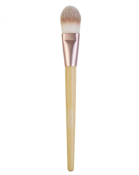 Pensula din bambus pentru fond de ten ROYAL Natural Foundation Brush, 100% Eco-friendly-big