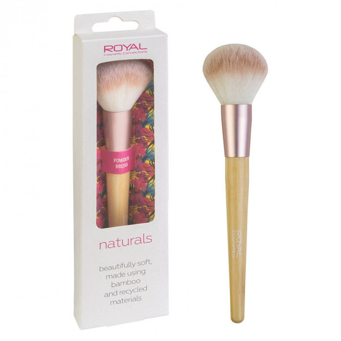 Pensula Din Bambus Pentru Pudra Royal Natural Powder Brush, 100% Eco-friendly