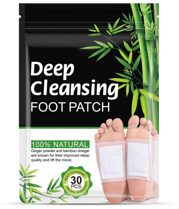 Plasturi Detox pentru Picioare - Detoxifiere, Eliminarea Toxinelor, Somn Linistit, 100% Naturali, 30 buc-big