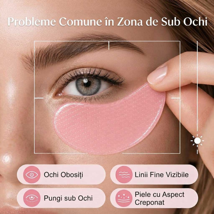Plasturi Hidrogel pentru Ochi cu PDRN, Retinal si Niacinamide, 60 buc (30 perechi)-big