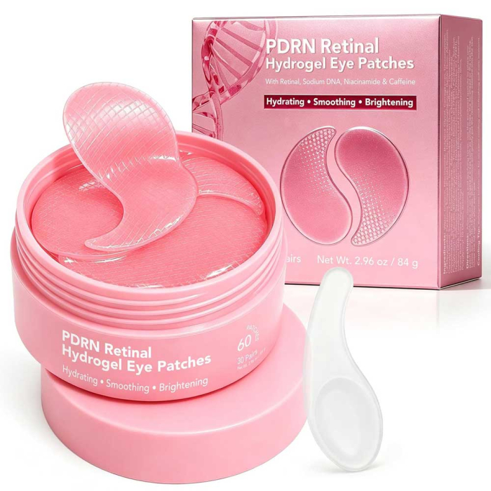 Plasturi Hidrogel pentru Ochi cu PDRN, Retinal si Niacinamide, 60 buc (30 perechi)-big