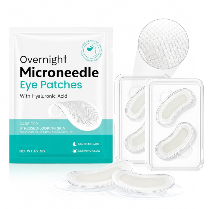 Plasturi pentru Ochi cu Microace, Efect Anti-Rid cu Acid Hialuronic si Peptide, 1 Pereche  (2 Bucati)-big
