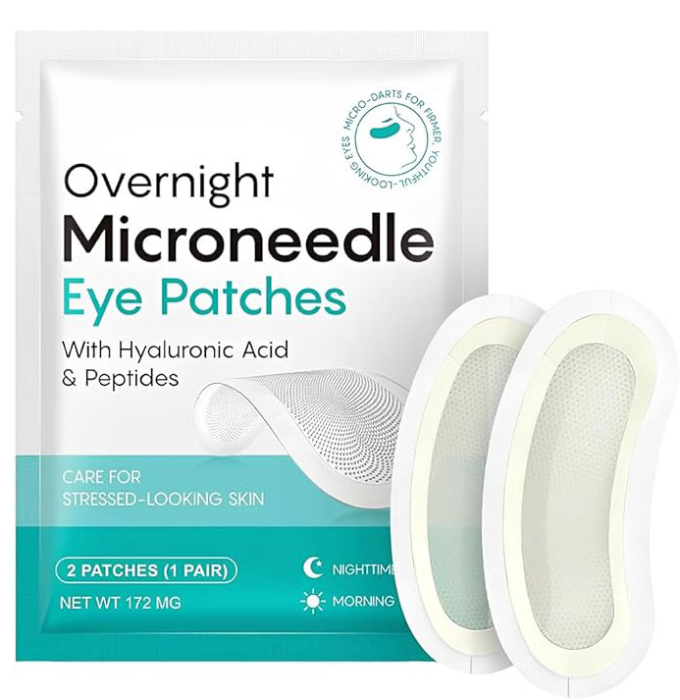 Plasturi pentru Ochi cu Microace, Efect Anti-Rid cu Acid Hialuronic si Peptide, 1 Pereche (2 Bucati)