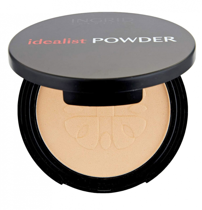 Pudra Compacta Cu Aspect Mat Ingrid Cosmetics Idealist Powder, Nr. 01, 7 G