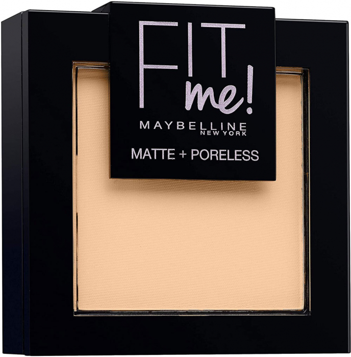 Pudra compacta Maybelline New York Fit Me Matte Poreless Powder, 102 Fair Ivory