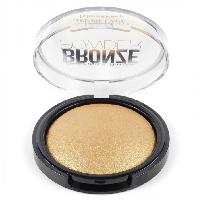 Pudra Profesionala Iluminatoare, Seven Cool, Bronze Powder, Shimmer Touch, 04 Gold, 8 g-big