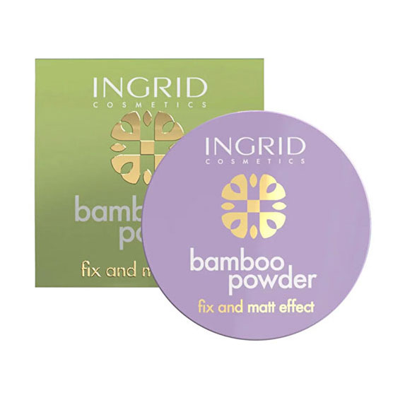 Pudra Translucida Profesionala de Bambus, Ingrid Cosmetics Fix & Matt Effect BAMBOO, 8 g-big